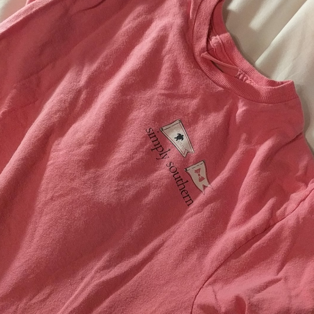 Pink simply Southern short sleeve shirt